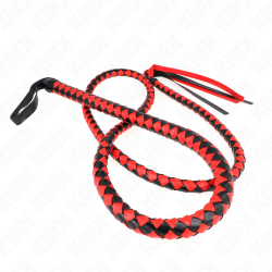 Kink - Fouet Long Serpent Rouge 210 Cm